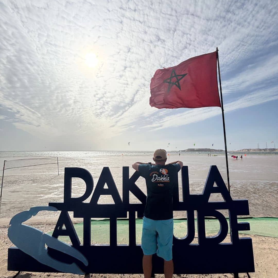 Vue sur le kitespot de Dakhla