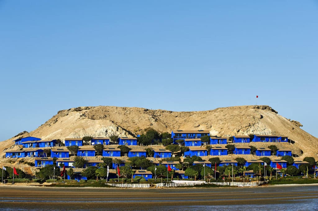 Le camp de Dakhla Attitude au bord de la lagune